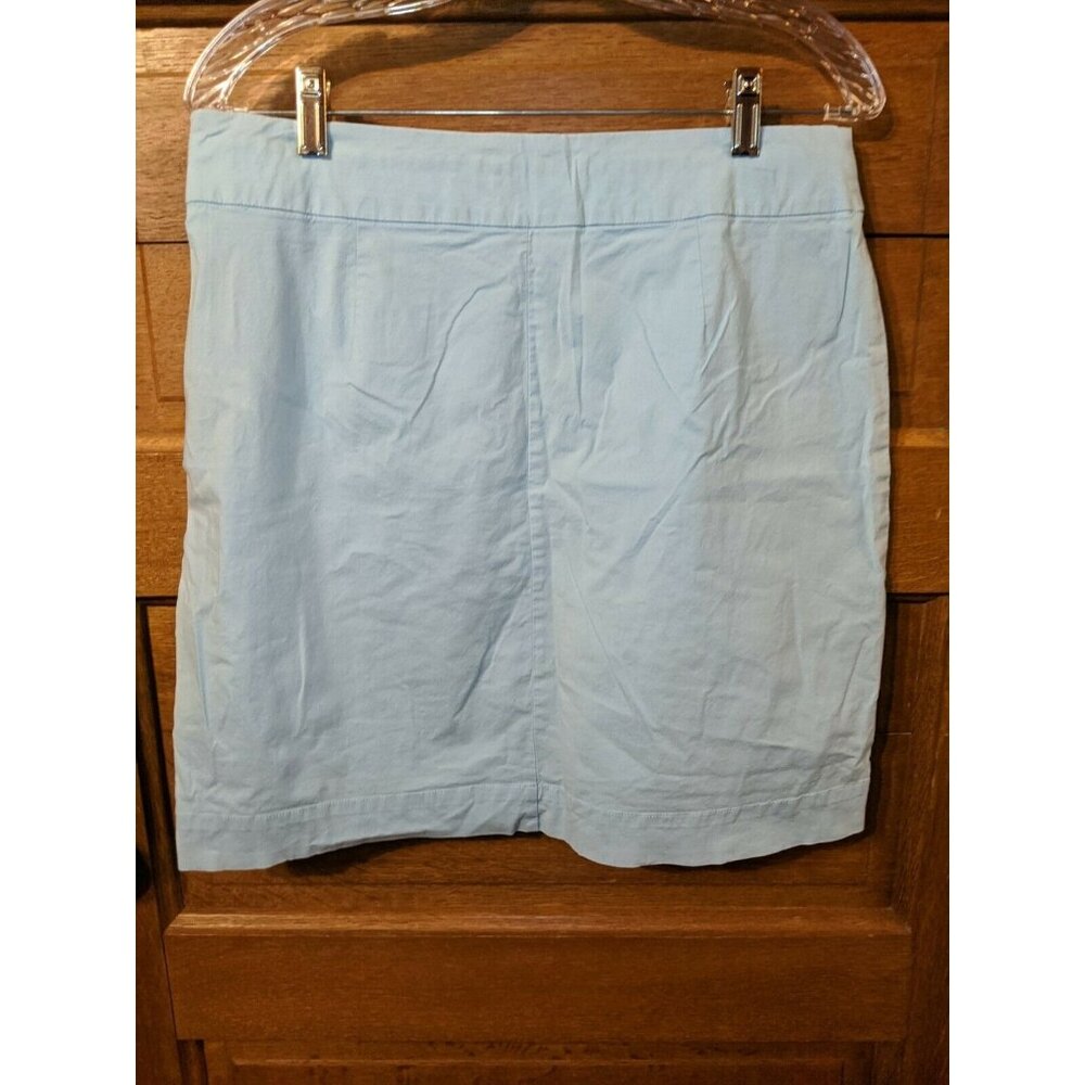 CJ Banks Size 10 Light Blue Skirt Modest Christopher Womens